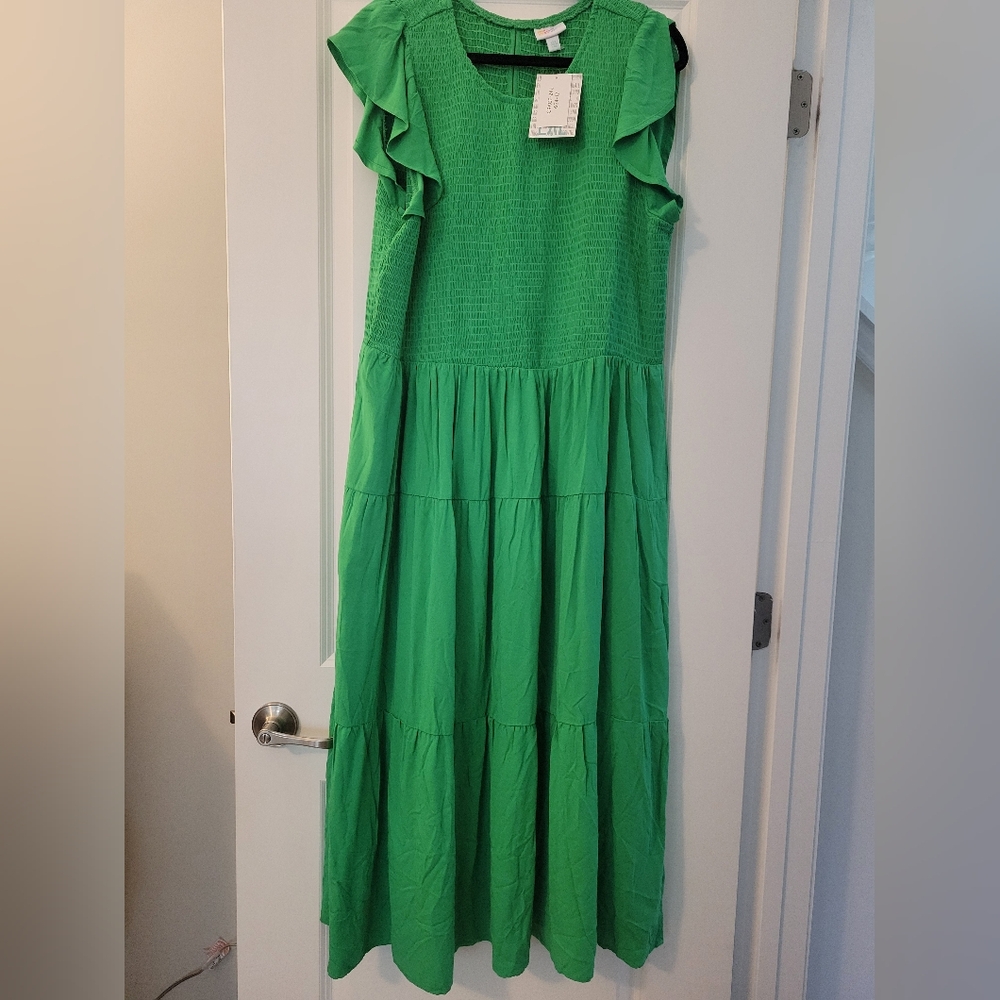 LulaRoe Grace Green Dress